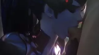 Widowmaker Giving a Perfect deepthroat by Fpsblyck