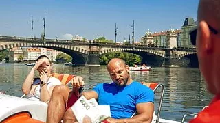 HUNT4K. chesty hottie is drilled by hunter