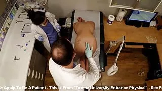 Sandra chappelle’s student gyno exam by doctor from tampa on cam