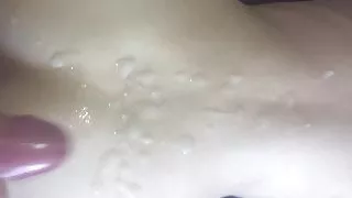 We finish with powerful fountains of sperm