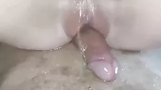 My lover masturbates with me