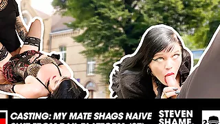 EMO girl gets fucked in PUBLIC! StevenShame.dating
