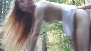Redhead Fucked Outdoor
