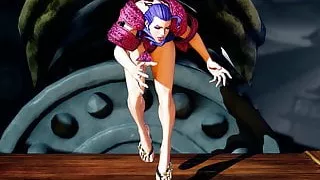 SFV ryona - Rose summer costume (JP) FPV