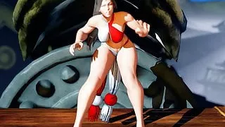 SFV ryona - Chun-Li Mai swimsuit mod + voicemod (JP) FPV