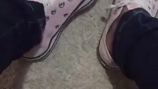 Latina in pink converse preview