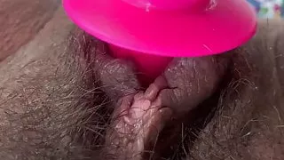 Dildo in wet pussy