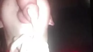 Deepthroat in her mouth