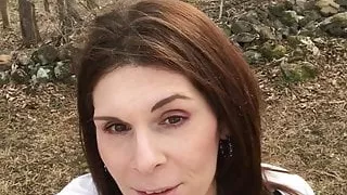 Pissing Outside & Rubbing My Pussy On A March Day