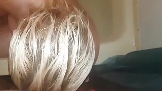 Wide sucking my friend's black cock in Bath