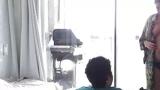 Home alone with stepmom