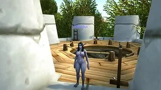 World Of Warcraft-Naked Night Elf Dancing