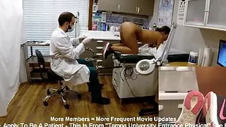 Sexy latina melany lopez gets gyno exam by doctor tampa on cam
