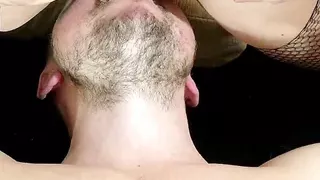 Husband licked my pussy after creampie