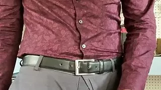 Daddy dressed in suit and tie CUMMING A LOT