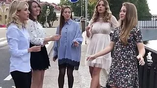 Russian Folk Music. Beautiful girls.St. Petersburg