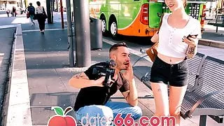 AndyStar fucks naughty Lou Nesbit in public. Dates66.com