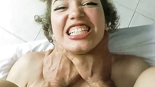 18yo Latina Teen Has Rough Sex After Waking Up