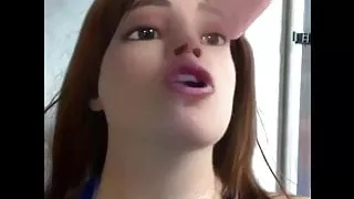 Sloppy bukkake after deepthroating