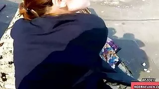 Buiten Openbare Seks Op Het Dak - POV