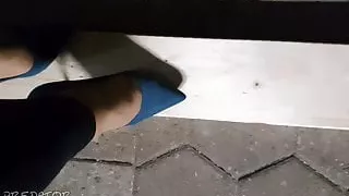 Trying some new heels outside