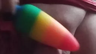 Öffentliches Twink Cock Jacking und Anal Plug Play