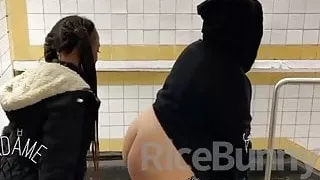 Fat Chunky Ass slapped in public