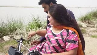 Tharik bike driver desi aunty hot