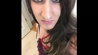 Reddish Brown Haired Crossdresser