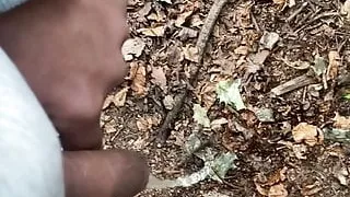Pissing in the forest