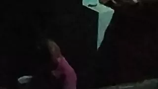 Indian Mallu Aunty takes nude Bath at night and gets filmed