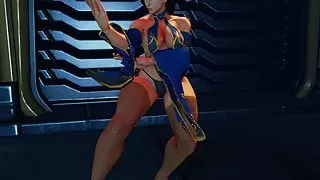 sfv ryona - Chun-Li oily + jiggle (JP) fpv