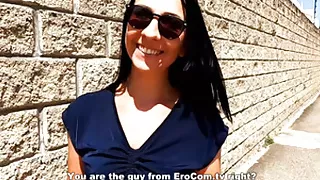 REAL SEXDATE - german skinny Milf picked up on Holiday, EroCom