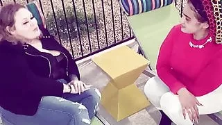 Horny Lesbian business partners exchange ideas in the bed!