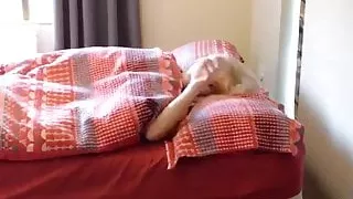 Hubby films his wife in the morning