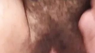 Dana's very hairy pussy penetrated