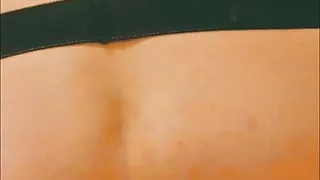 Opening my anus with a dildo