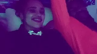 Interracial threesome with gothic white Bbw & sexy redhead