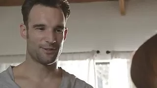 Busty redhead gets cum in mouth