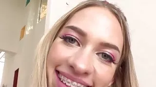 Tiny girl's asshole gaped enormously