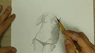 Really easy nude sketch 1x