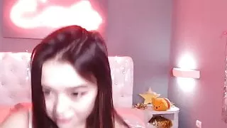 Young Asian girl playing with sex toys, naked ass orgasm