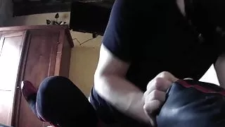 tied up and roughly fucked in stockings and red high heels