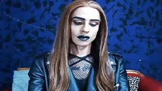 Women in Leather Jacket