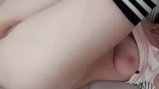 playing with my tight pussy