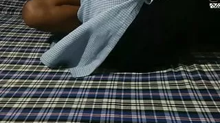 Calling collage girlfriend at home and fucking her