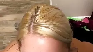 Wife sucks my dick and facial