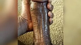 Kneel by the big black cock.