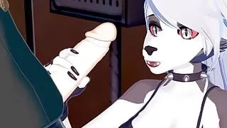 Loona gets fucked outside her apartment. Helluva Boss Hentai