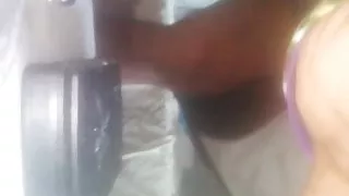 Sexy schwarzer Schwanz hämmernd